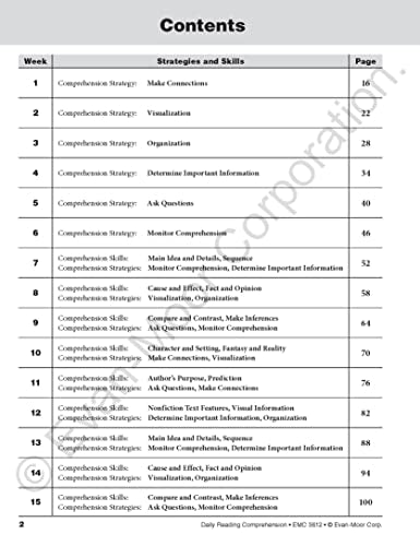 Evanmoor Daily Reading Comprehension, Grade 2  Homeschooling & Classroom Resource Workbook, Reproducible Worksheets, Teaching