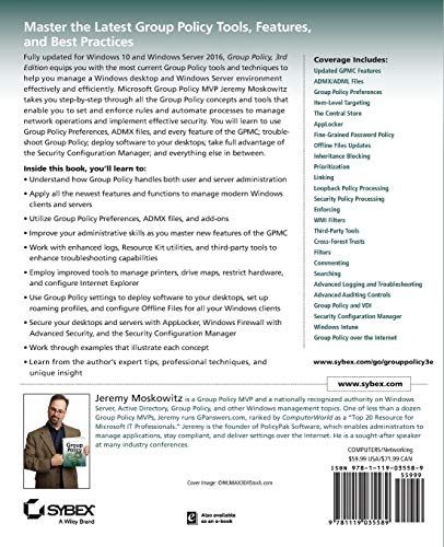 Group Policy: Fundamentals, Security, and the Managed Desktop,Used