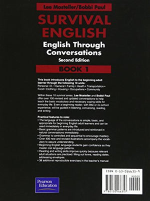 Survival English: English Through Conversations, Book 1, Second Edition,Used