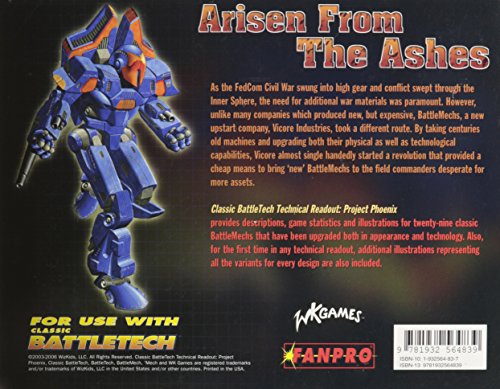 Classic Battletech: Technical Readout: Project Phoenix (Fpr35032)