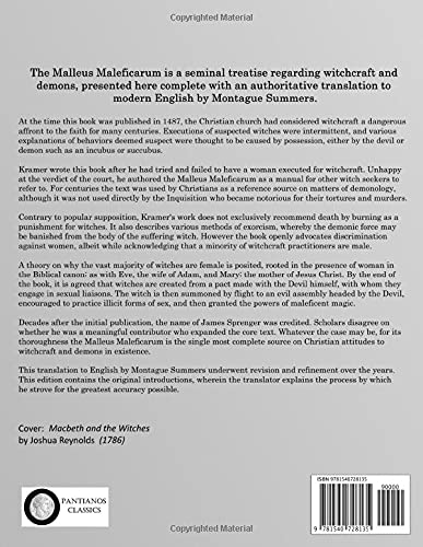 Malleus Maleficarum  The Witch Hammer (Panianos Classics),New