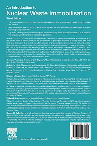 An Introduction to Nuclear Waste Immobilisation,Used