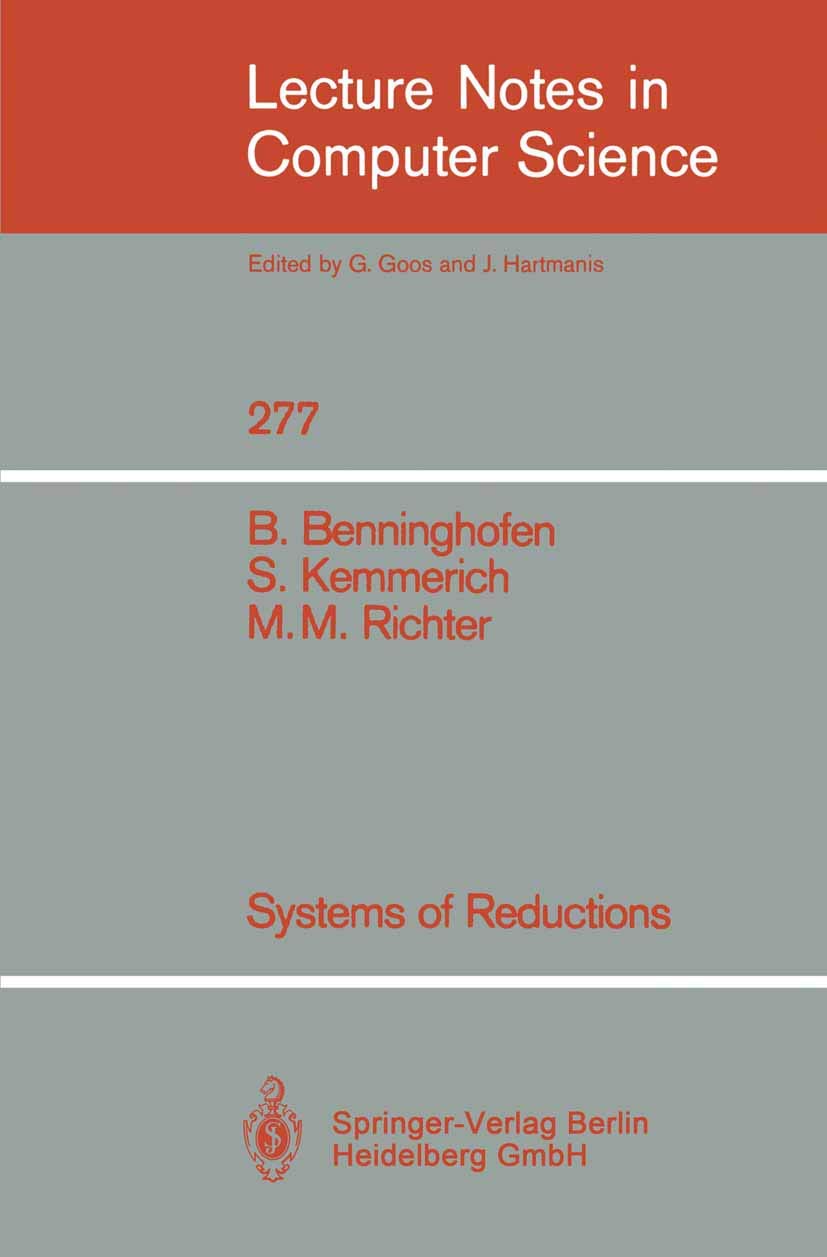 Systems of Reductions (Lecture Notes in Computer Science, 277),Used
