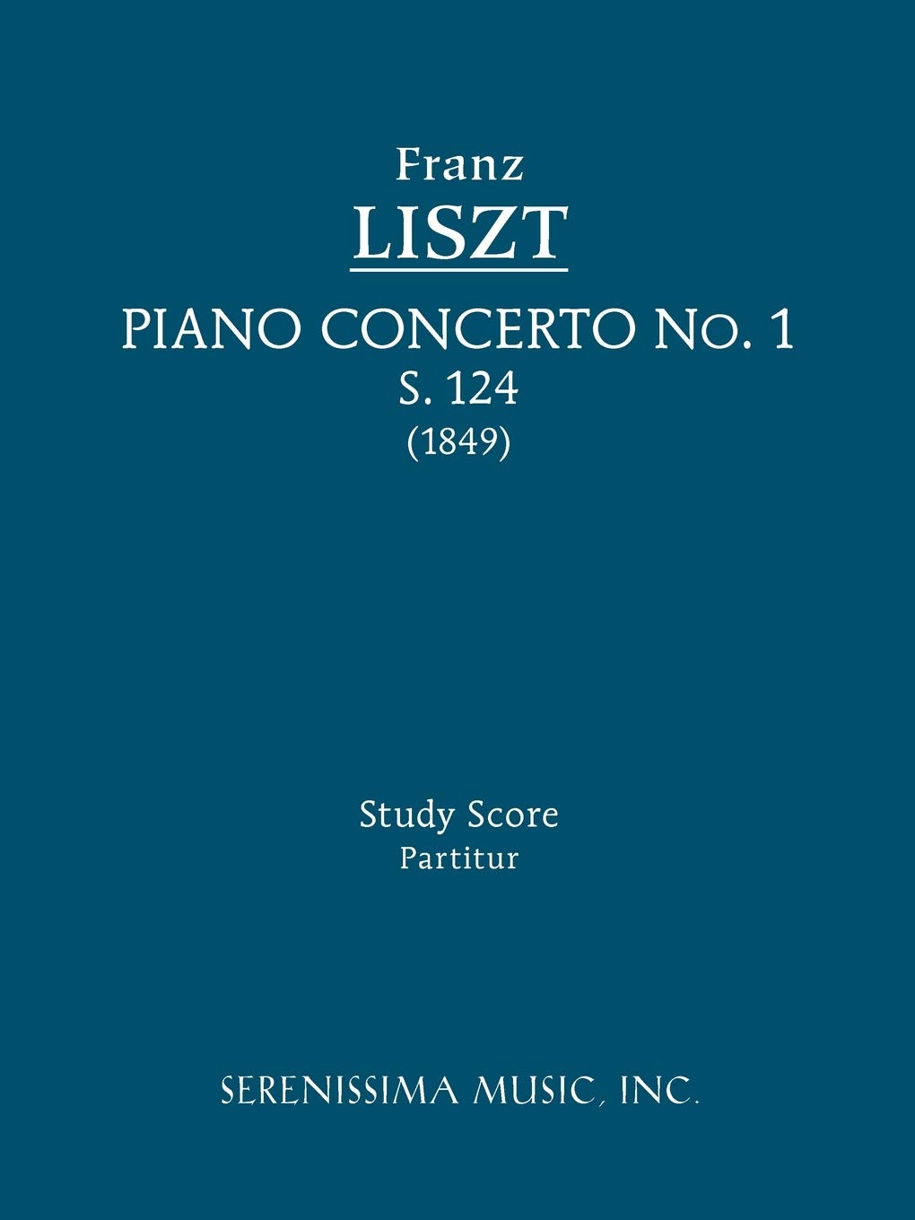 Piano Concerto No. 1, S. 124: Study Score,Used