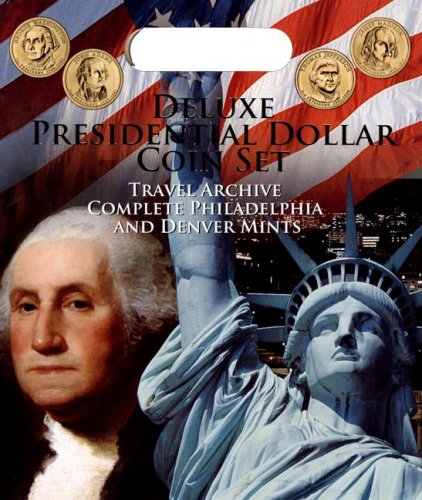 Deluxe Presidential Dollar Coin Set: Travel Archive Complete Philadelphia and Denver Mints,New