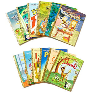 12 Beloved Disney Classic Little Golden Books (Boxed Set),New