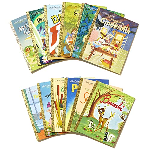12 Beloved Disney Classic Little Golden Books (Boxed Set),New
