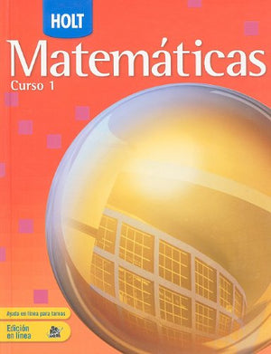 Holt Mathematics Course 1: Spanish Student Edition 2007,Used