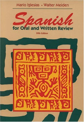 Spanish for Oral and Written Review,Used