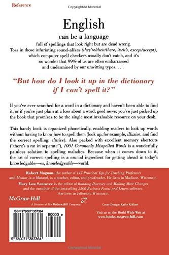 1001 Commonly Misspelled Words: What Your Spell Checker Won't Tell You,Used