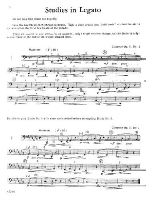 O4768  Studies in Legato: Bass Trombone & Tuba (German Edition),Used