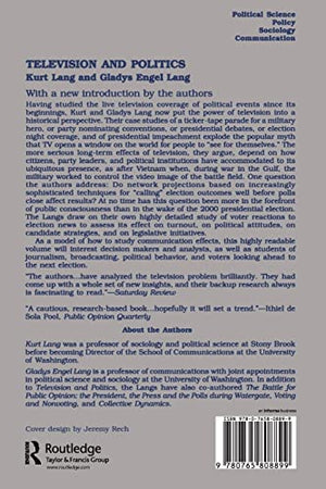 Television and Politics (Classics in Communication and Mass Culture Series),Used