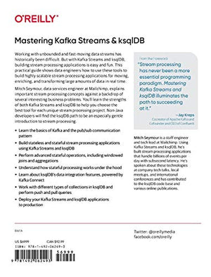 Mastering Kafka Streams and ksqlDB: Building RealTime Data Systems by Example,Used