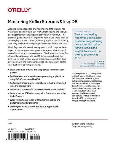 Mastering Kafka Streams and ksqlDB: Building RealTime Data Systems by Example,Used