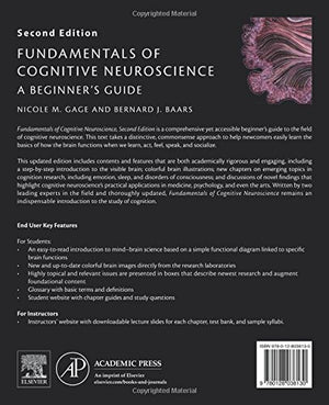 Fundamentals Of Cognitive Neuroscience: A Beginner'S Guide,Used