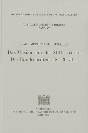 Das Musikarchiv des Stiftes Vorau. Die Handschriften (18.20.Jh.) (Tabulae Musicae Austriacae) (German Edition),Used