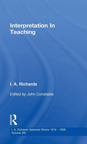 Interpretation In Teaching V 8 (Selections, 8),Used