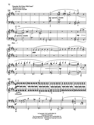 Three Waltzes for Two Pianos: A Medley of Waltzes Made Famous in Disney Films (Anderson & Roe Duos & Duets),Used