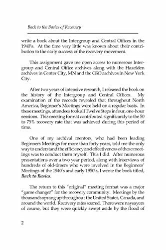 Back To The Basics Of Recovery,New