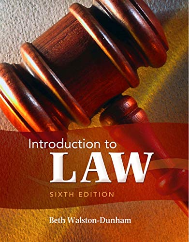 Introduction to Law, 6th Edition,Used
