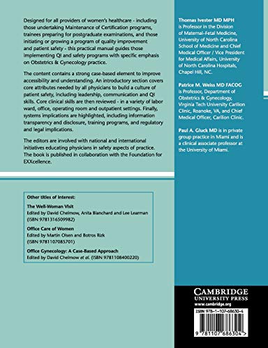Quality and Safety in Women's Health,Used