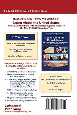 U.S. Citizenship Test Practice (Chinese  English) 2018  2019: 100 Bilingual Civics Questions Plus Flashcards, Uscis Vocabulary,Used