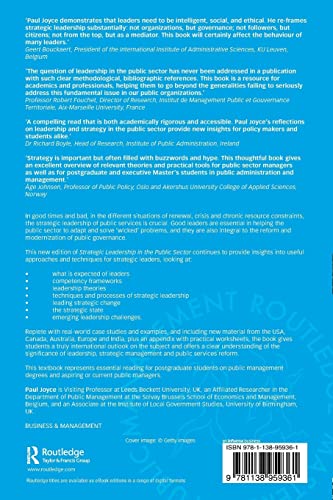 Strategic Leadership in the Public Sector (Routledge Masters in Public Management),Used