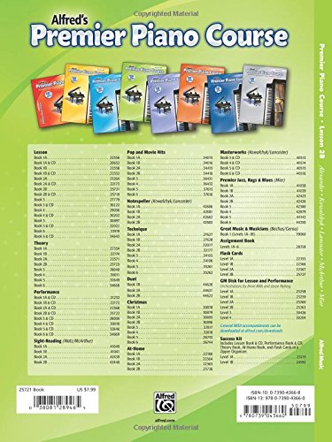 Premier Piano Course Lesson Book, Bk 2B (Premier Piano Course, Bk 2B),Used