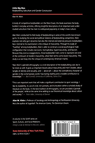 Little Big Men: Bodybuilding Subculture And Gender Construction (Suny Series On Sport, Culture, And Social Relations)