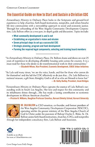 Extraordinary Ministry in Ordinary Places: A Guide to Christian Community Development,Used