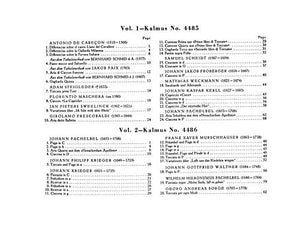 Organ Masters of the 16th & 17th Centuries (Kalmus Edition),Used