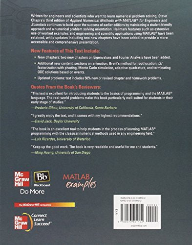 Applied Numerical Methods W/MATLAB: for Engineers & Scientists,New