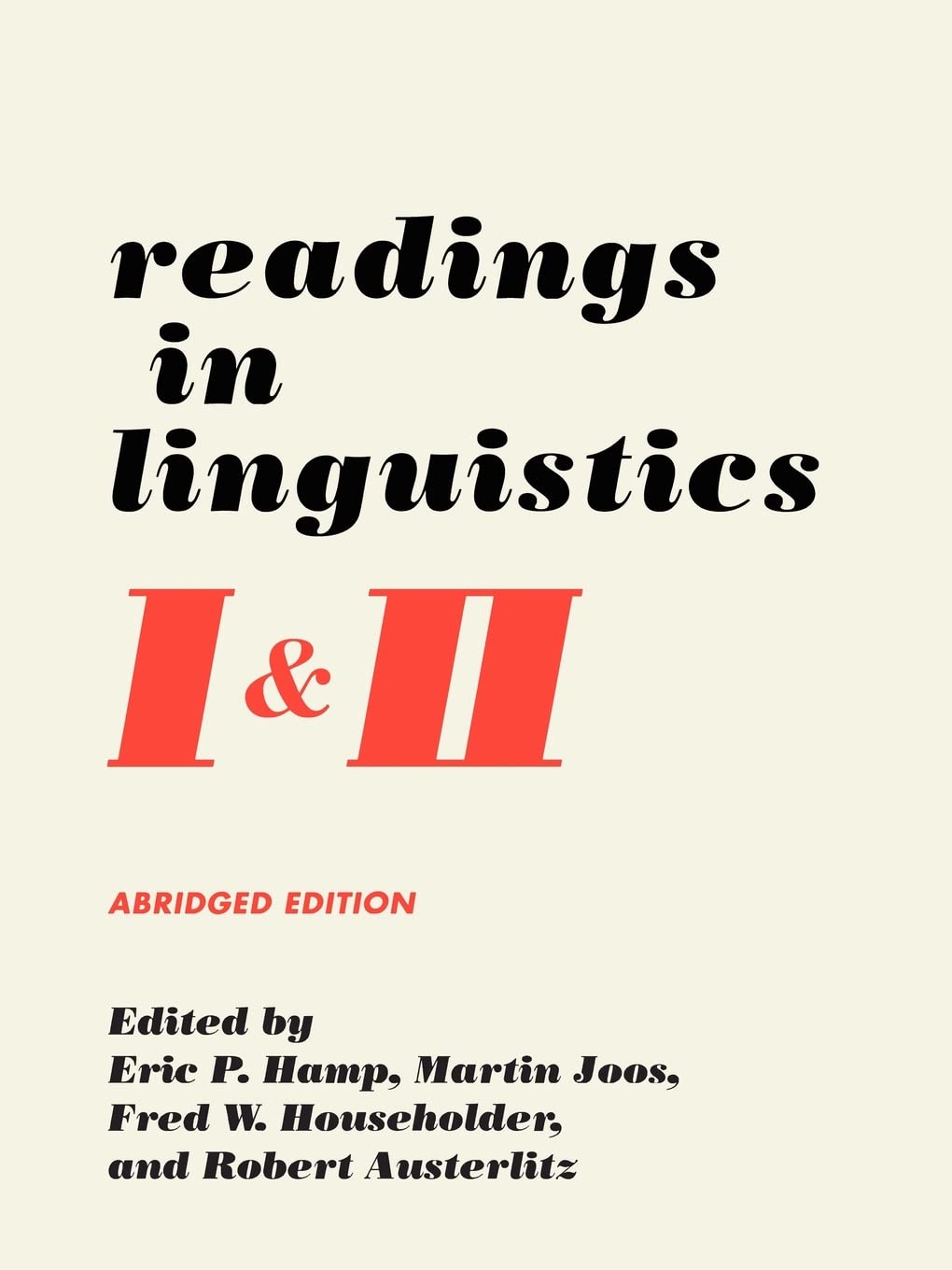 Readings in Linguistics I & II,New