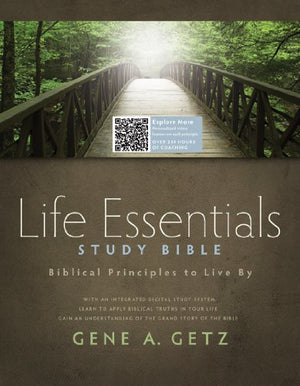Life Essentials Study Bible, Brown Leathertouch Indexed: Biblical Principles To Live By