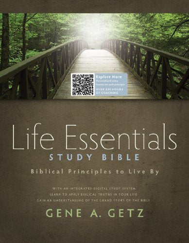 Life Essentials Study Bible, Brown Leathertouch Indexed: Biblical Principles To Live By