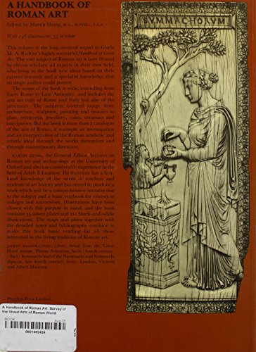A Handbook of Roman Art: Survey of the Visual Arts of Roman World,Used