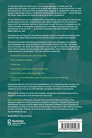European Social Policy and Social Work,Used
