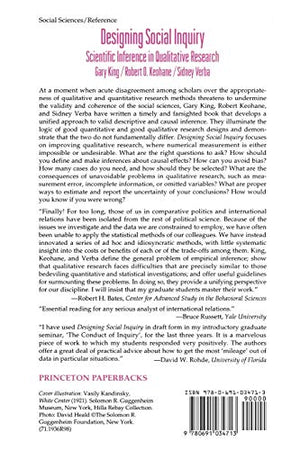Designing Social Inquiry: Scientific Inference in Qualitative Research,New