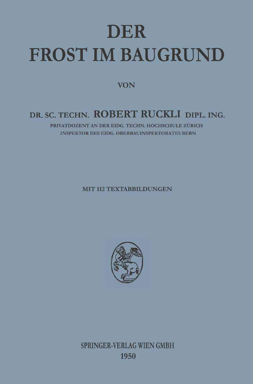 Der Frost im Baugrund (German Edition),Used