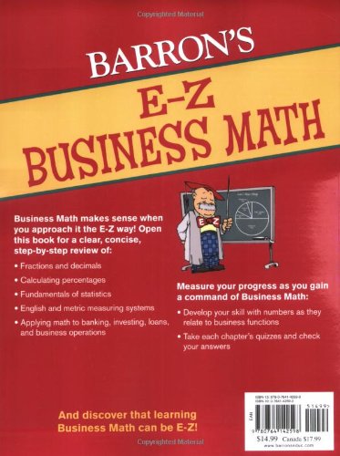EZ Business Math (Barron's Easy Way),Used
