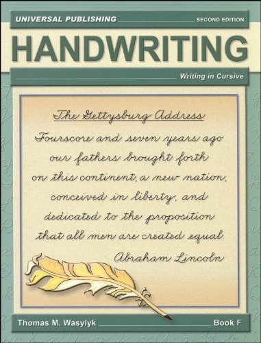 Handwriting: Writing In Cursive (Universal Publishing) (Universal Publishing),Used