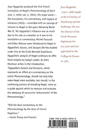 Genesis and Structure of Hegel s  Phenomenology of Spirit  (Studies in Phenomenology and Existential Philosophy)