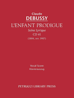 L'Enfant Prodigue, Cd 61: Vocal Score (French And English Edition),Used
