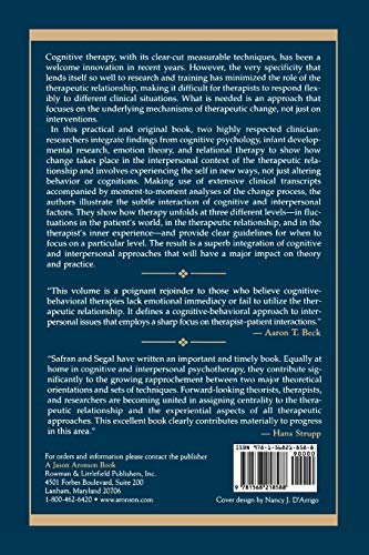 Interpersonal Process In Cognitive Therapy