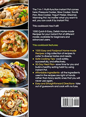 The Ultimate Instant Pot Cookbook for Beginners: 1000 Foolproof, Quick & Easy Homemade Instant Pot Recipes with Cooking Tips fo,Used