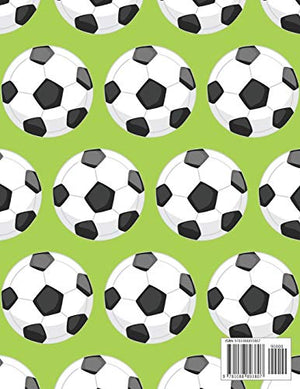 Graph Paper Notebook: Soccer Ball Grid Paper Quad Ruled 4 Squares Per Inch Large Graphing Paper 8.5
