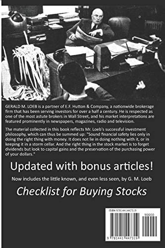 The Battle For Investment Survival: How To Make Profits,Used