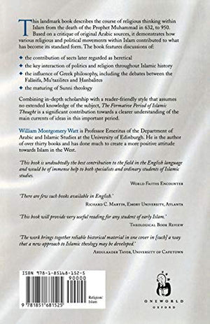 The Formative Period of Islamic Thought,Used