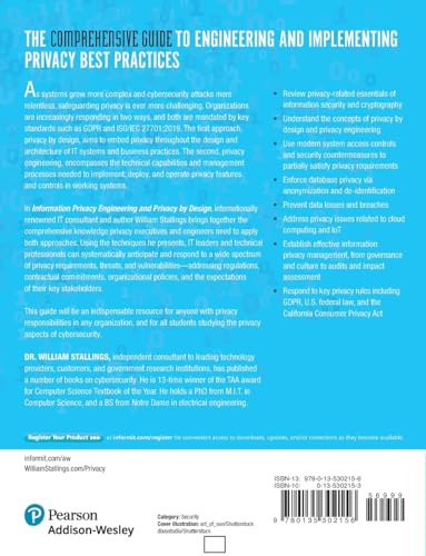Information Privacy Engineering and Privacy by Design: Understanding Privacy Threats, Technology, and Regulations Based on Stand,Used