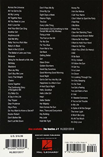 The Beatles AI (Piano Chord Songbooks),New